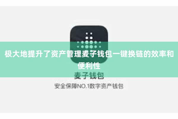 极大地提升了资产管理麦子钱包一键换链的效率和便利性