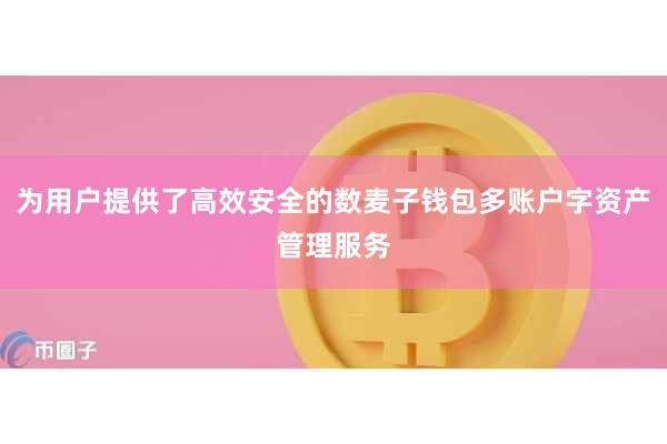 为用户提供了高效安全的数麦子钱包多账户字资产管理服务